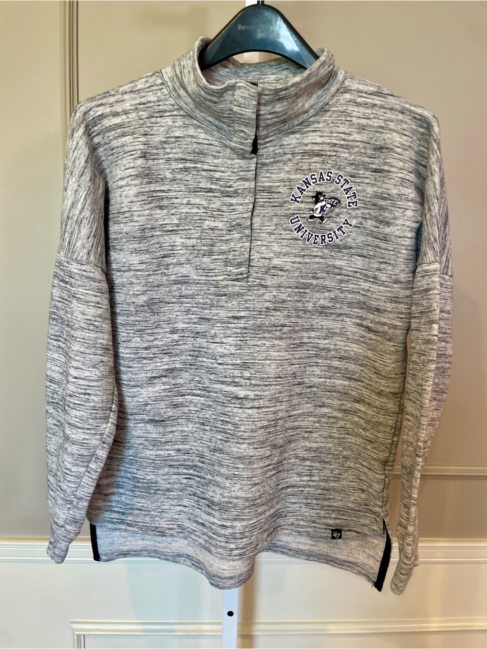 Men's Kansas State University '47 Quarter Zip Medium Pullover Jacket K State